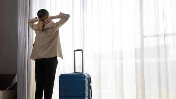 istock Asian girl during business vacation 1308191173