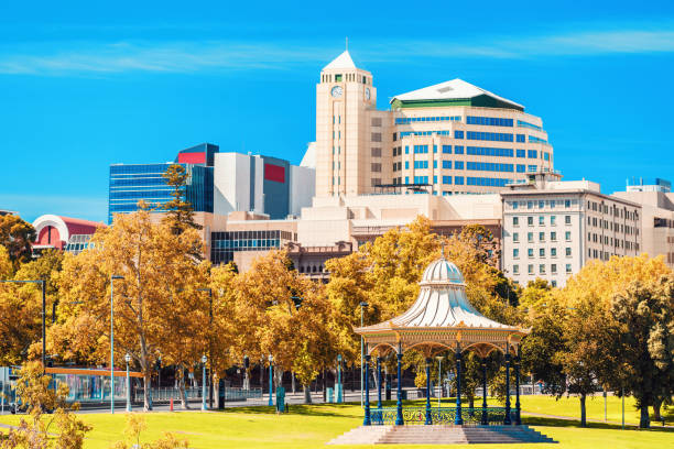 istock Adelaide city rotunda in Elder Park, South Australia 1308199232