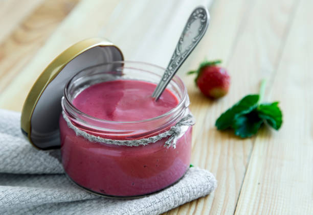 istock Strawberry and yogurt smoothie 1308206949
