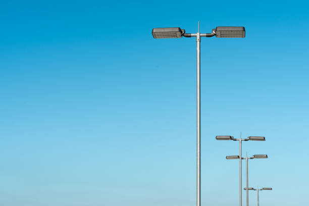 istock Low Angle View Of Street Light Against Clear Blue Sky 1308216938