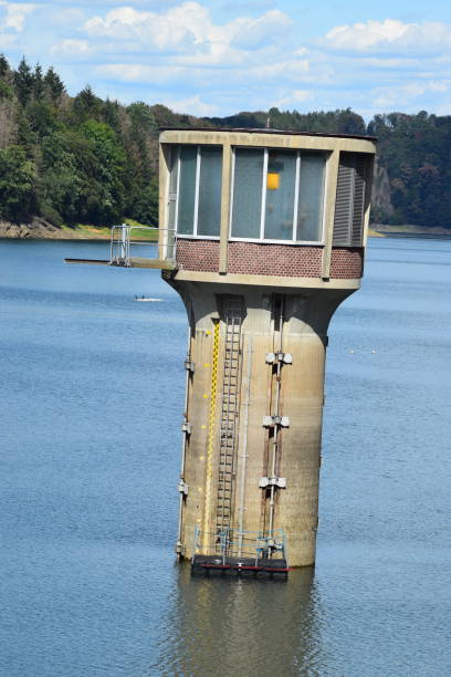 istock water heigh control tower in a reservoir lake 1308223812
