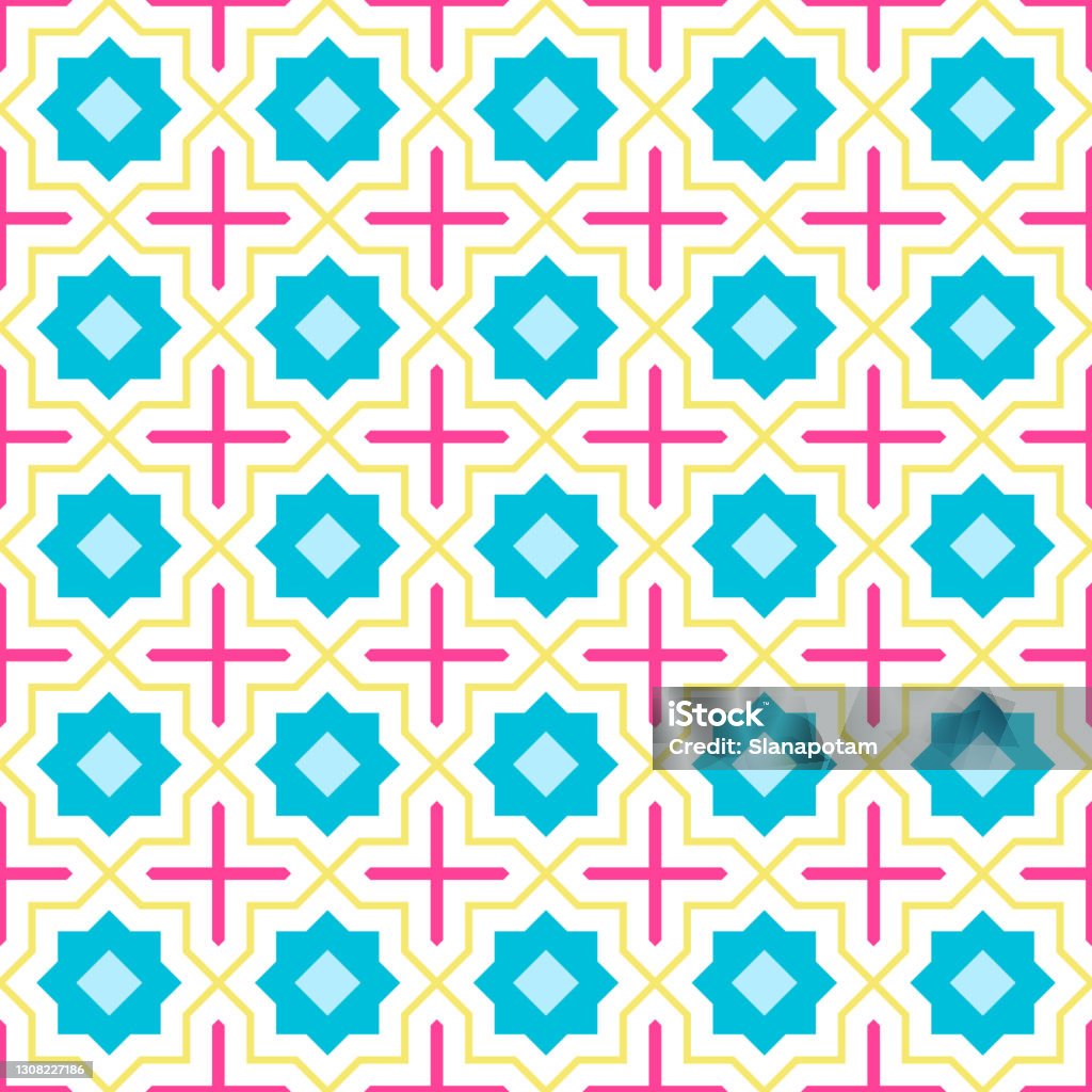 Arbic Entangle Patterns Tangled Lattice Pattern Inspired By Traditional Arabic Geometry Stock ...