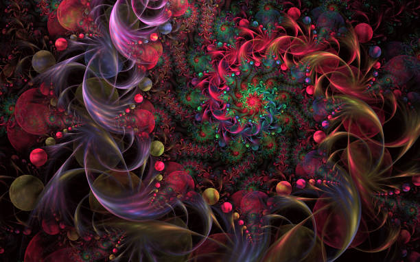 istock Abstract fractal background Fairy Infinite Spirals computer-generated image. 1308228692