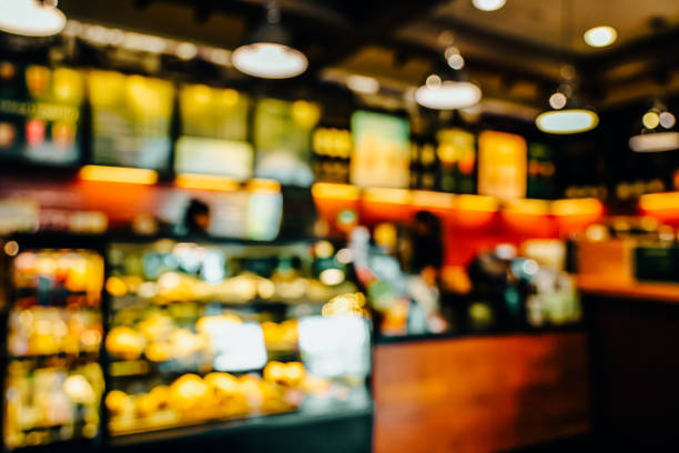 istock abstract blurred background of coffee shop lights 1308230041