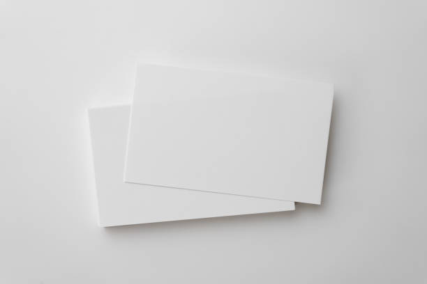 istock Blank business card for template mockup on white background. 1308232349