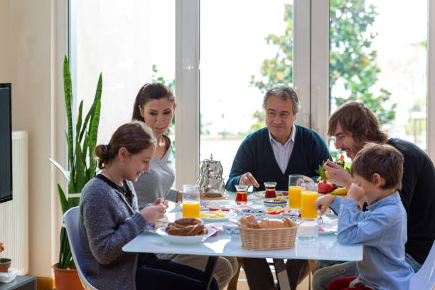 istock Turkish family having breakfast on the weekend 1308236365