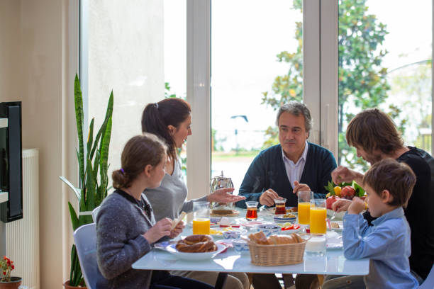 istock Turkish family having breakfast on the weekend 1308237093