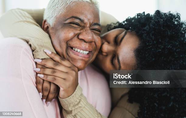 Happy Hispanic Mother And Daughter Having Tender Moment Together Parents Love And Unity Concept Stock Photo - Download Image Now