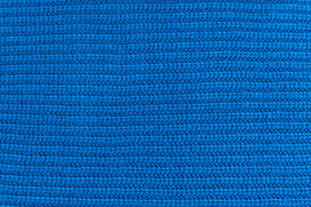 istock Texture of blue wool, close-up, macro 1308242010