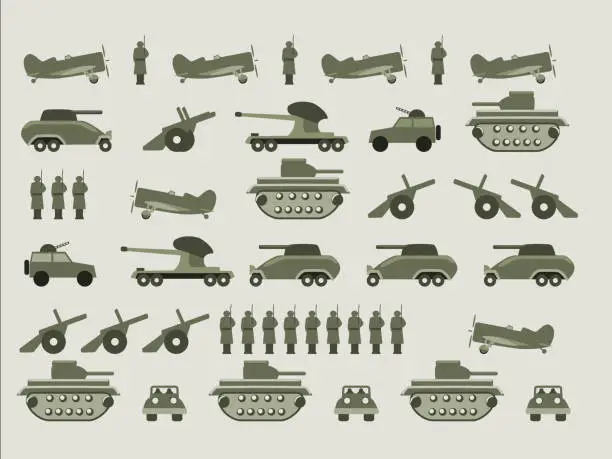 Vector illustration of Military Background