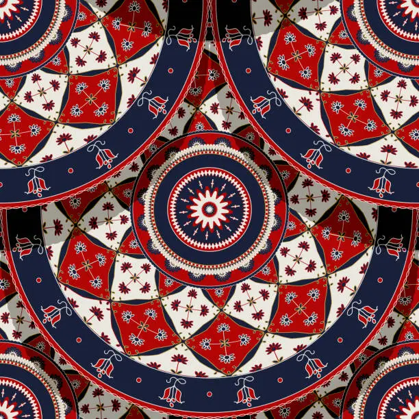 Vector illustration of Russian pattern