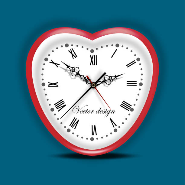 istock Red alarm clock in the handicap of the heart. 1308256660