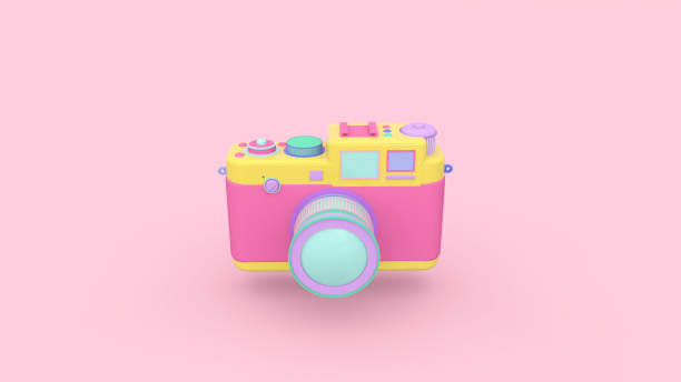 istock 3d render illustration of photo camera. 1308261223