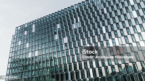 istock Modern architecture of Reykjavik - the capital of Iceland 1308264152