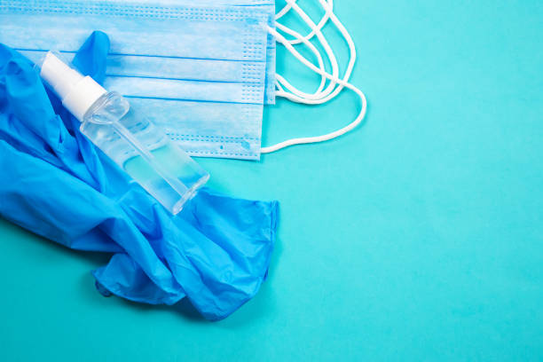 istock Medical Equipment Foundation. Tablets, mask, accessories. selective focus. 1308269479