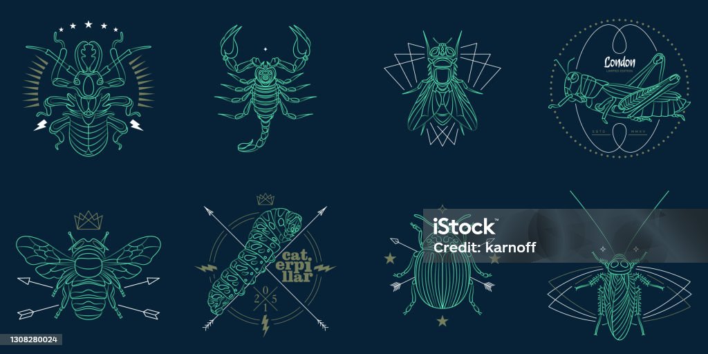 Insects Abstract Form Abstract Insects Illustration Stock Illustration - Download Image Now ...