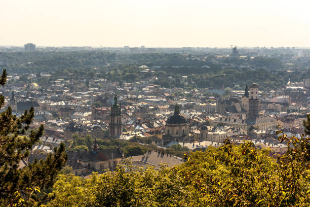istock Lviv Cityscape. Ukraine. Lviv Old Town. 1308280214