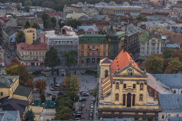 istock Lviv Cityscape. Lviv Old Town. Ukraine 1308280241