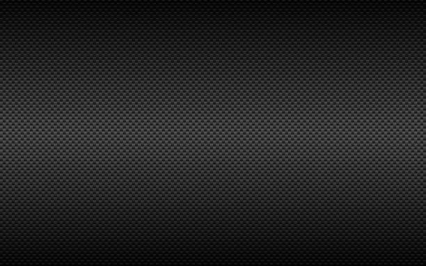 istock Carbon background. Dark fiber texture. Black geometric metal with shadow. Steel cells design. Realistic composite material. Modern technology backdrop. Vector illustration 1308286102