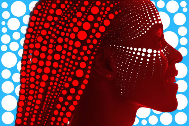 An artistic portrait with digital manipulation