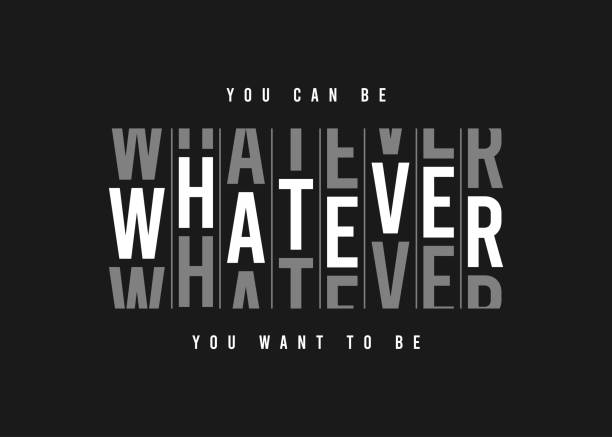 Whatever - slogan graphic for t shirt design. Tee shirt typography print. Vector illustration.