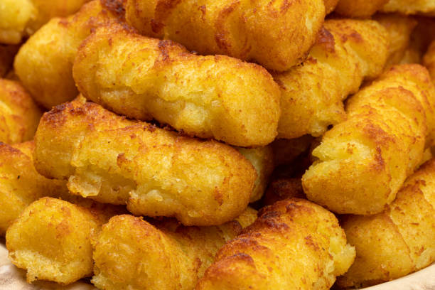 istock Potatoe croquettes served on the plate 1308296073