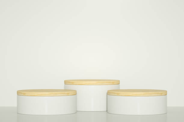 istock Blank product stand, podium, pedestal, exhibition 1308297345