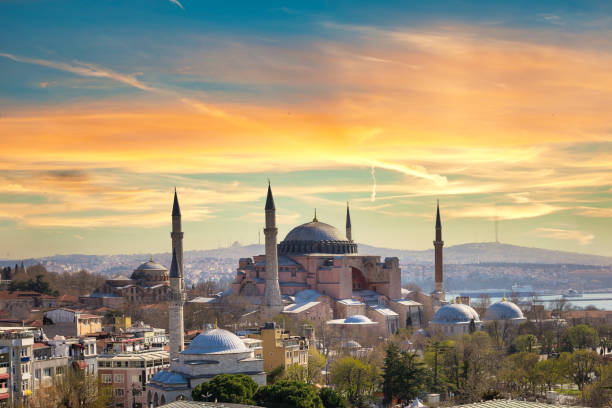 istock Sunny sunset in Istanbul 1308299446