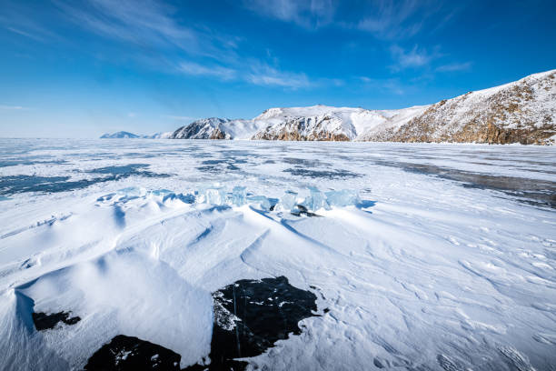 istock Snow snowdrifts on Lake Baikal 1308304415