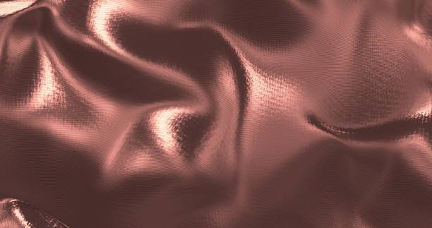 istock Rose Gold sparkly satin background. Glamour satin texture 3D rendering 1308313399