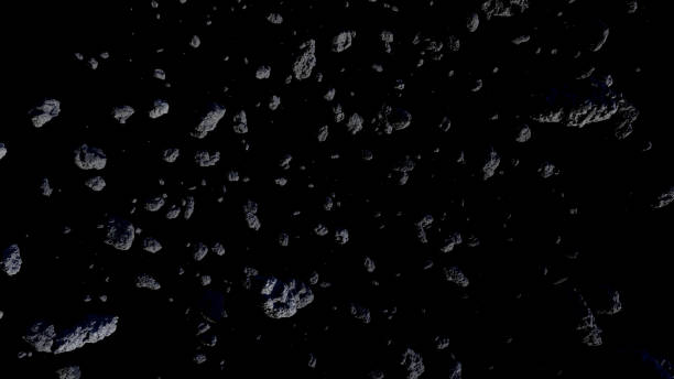 астероид в выпивном космосе - the rocks flash стоковые фото и изображения