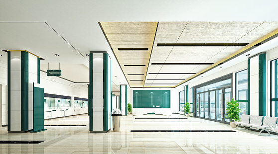 3d render of hospital interior