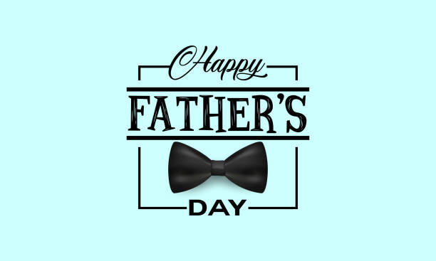 ilustrações de stock, clip art, desenhos animados e ícones de happy father’s day calligraphy greeting card. vector illustration. - fathers day