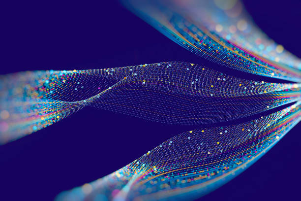 istock Abstract technological background in vibrant colors with blur. 1308328981