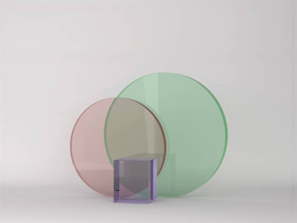 istock Glass circle shapes of different colors 1308333625