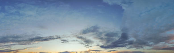 istock Panorama of dramatic sky background 1308347437