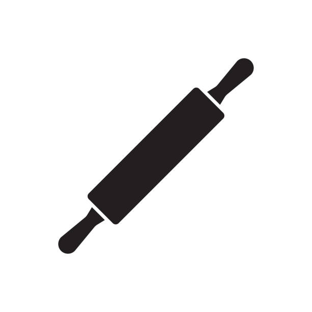 rolling pin flache symbol vektor für ihre website-design, logo, app, ui. abbildung - nudelholz stock-grafiken, -clipart, -cartoons und -symbole