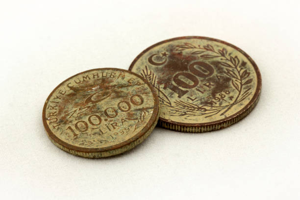istock Old Turkish coin. Money collection. 1308371913