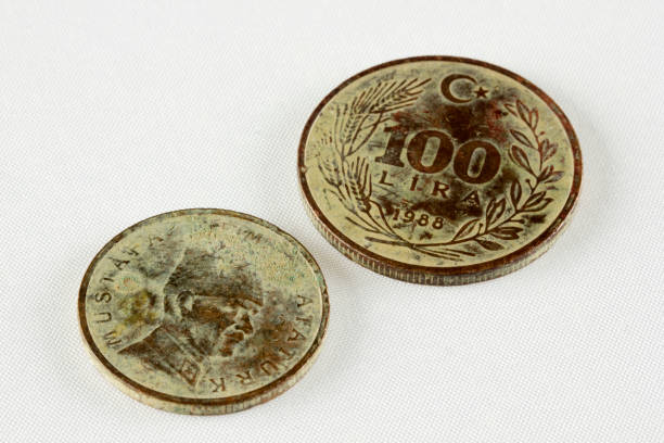 istock Old Turkish coin. Money collection. 1308371915
