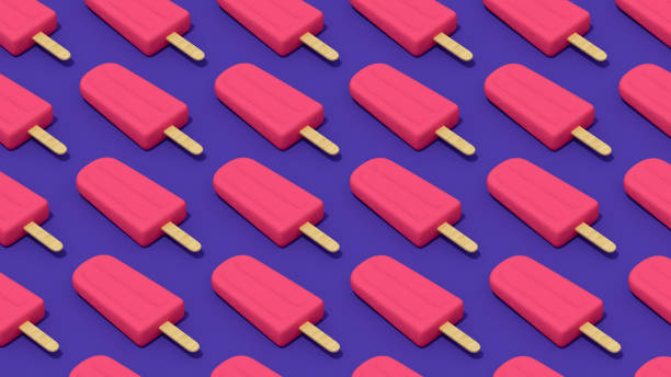 istock Ice cream stick, Popsicle, Minimal summer concept 1308379034