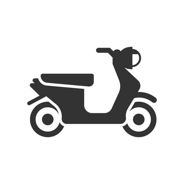 ilustrações de stock, clip art, desenhos animados e ícones de vespa scooty icon - vespa scooter