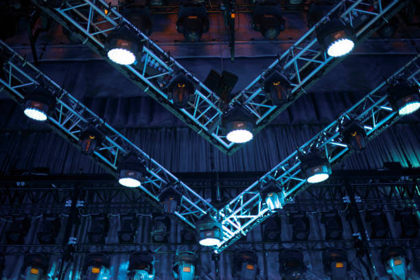 istock rays of light illuminate the scene 1308381053