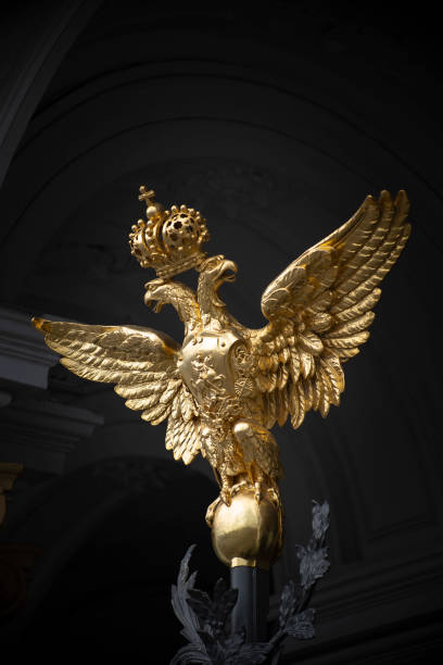 istock double-headed eagle symbol of the Russian empire. 1308388550