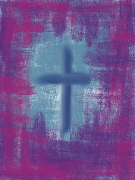 istock Original digitally generated Easter religious abstract art design for use as wall art, poster, wallpaper or background 1308389565