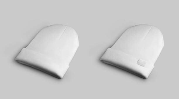 istock White warm beanie mockup with tag 1308393451