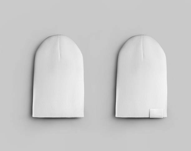 istock White warm beanie mockup with tag 1308394253
