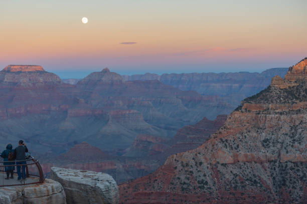 istock Moon in the grand canyon at sunset. 1308394559