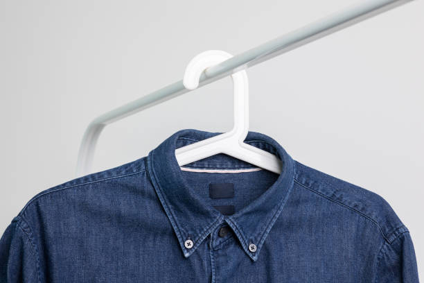 istock Jean shirt hanging on the clothesline 1308396106