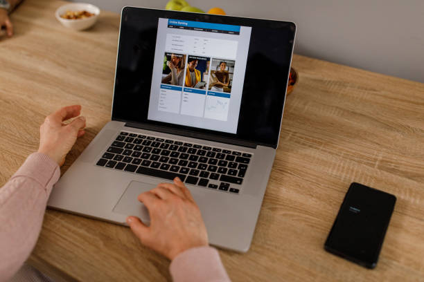 istock Woman getting her finances in order with online banking 1308396298