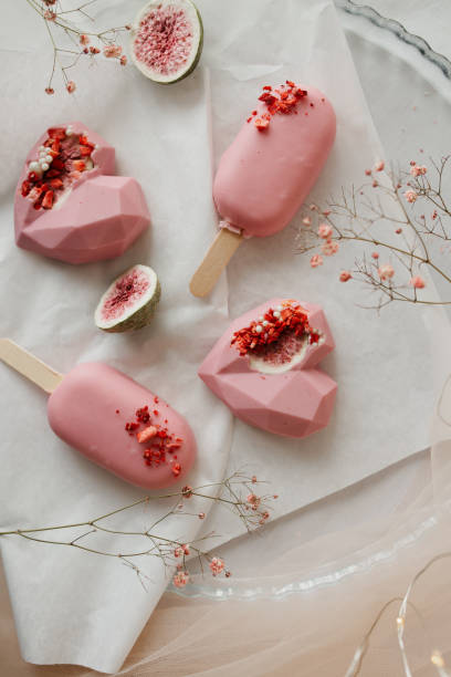 istock ice cream of interesting shape pink popsicle on a stick 1308397184